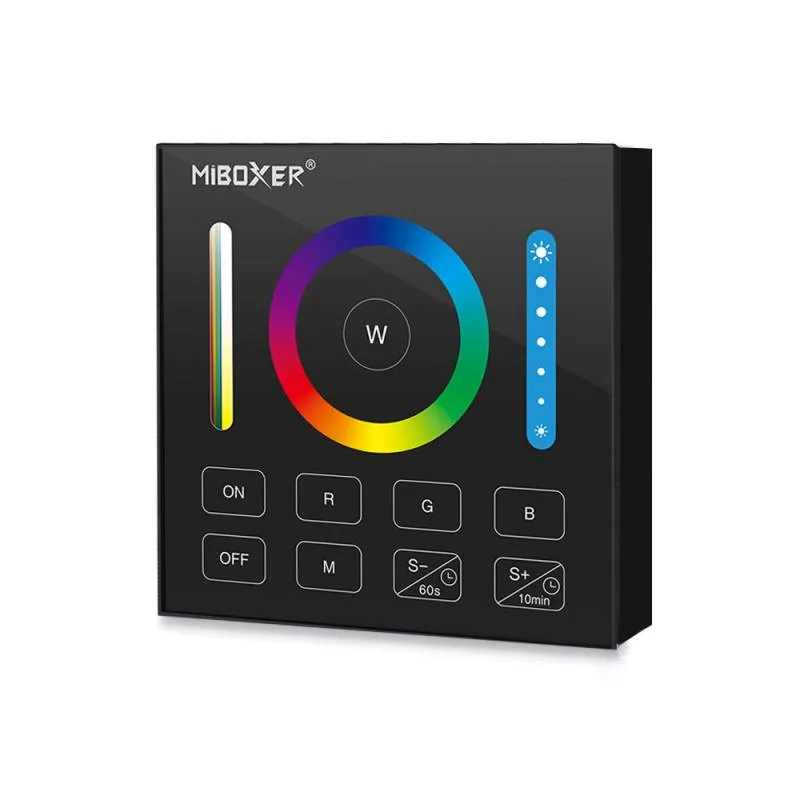 Mando de pared rgb+cct táctil b0 negro