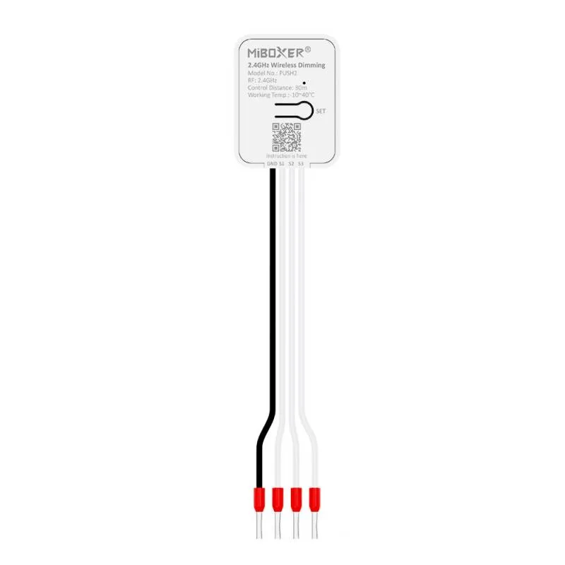 Pulsador inalámbrico rf 3v rgb+cct