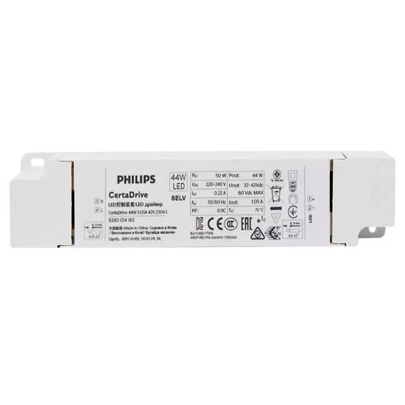 Led driver philips xitanium dc32-42v/44w/1050ma