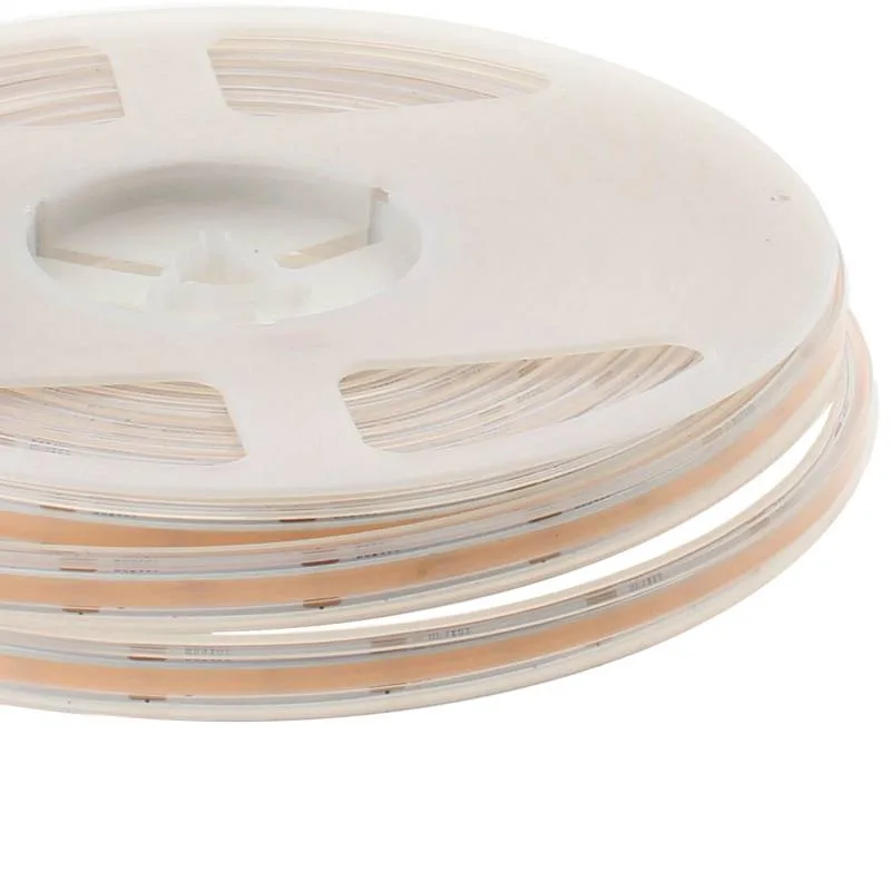 Tira led monocolor new cob dc24v 5m (256led/m) 50w ip66 cri>90 blanco frío