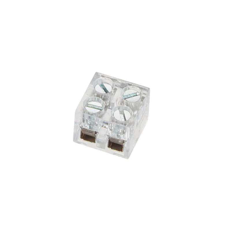 Conector con tornillos para conexión de tiras led 8mm
