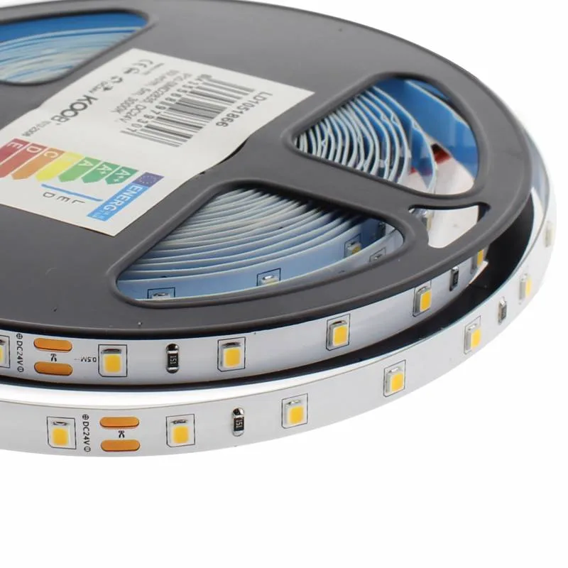 Tira led monocolor smd2835 dc24v 5m (60led/m) 25w ip20 blanco frío