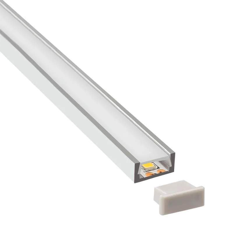 Kit - perfil aluminio sensa para tiras led 2 metros