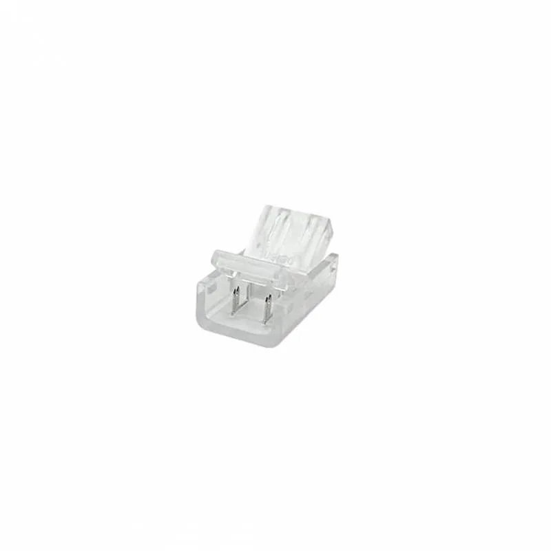 Conector transparente para unión de tiras led cob + smd - 10mm