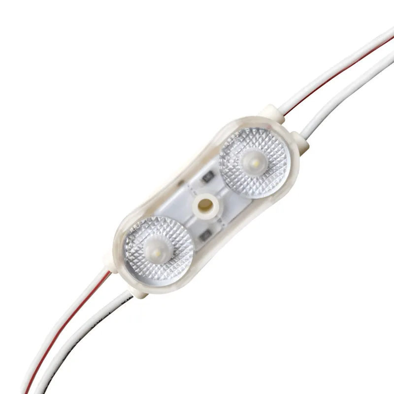 Módulo led dc12v abs 2xsmd2835 1w blanco cálido