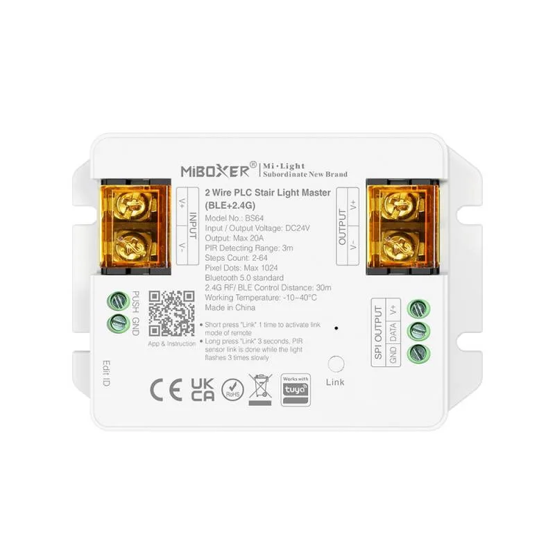 Controlador plc stair + 2 sensores de movimiento pir