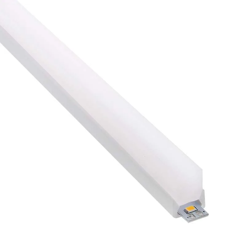 Kit - perfil pc foot mini para tiras led 2 metros