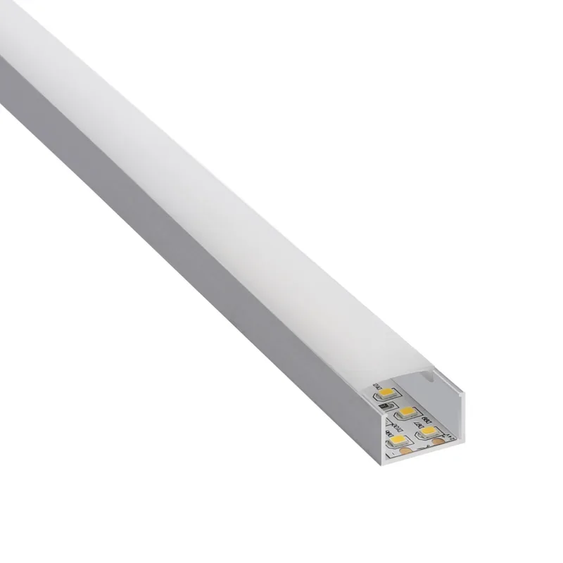 Perfil aluminio sing para tiras led 2 metros