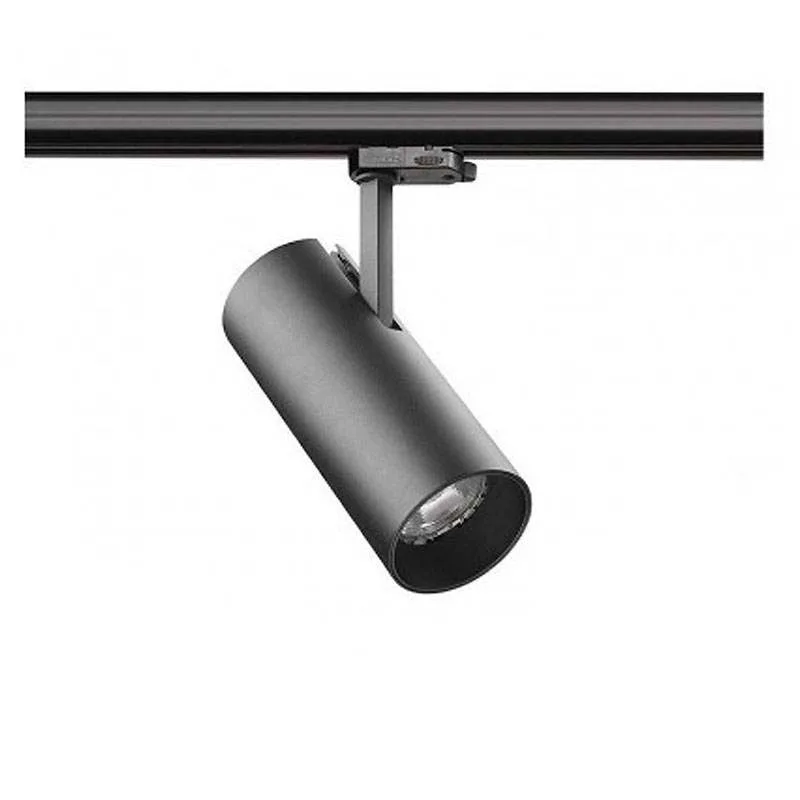 Foco carril monofásico zoltar 30w negro blanco frío