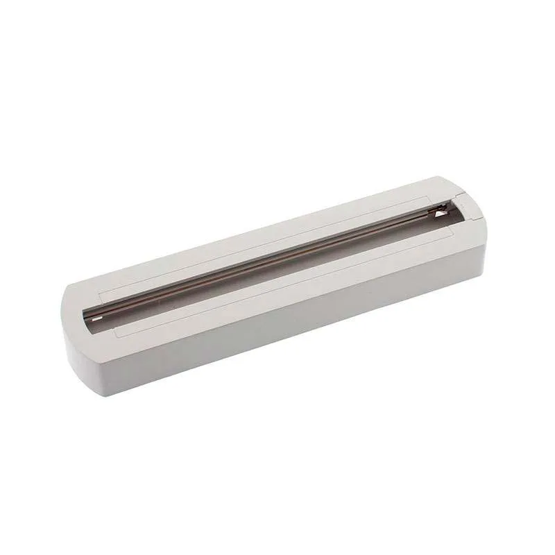 Base para techo de carril monofásico blanco