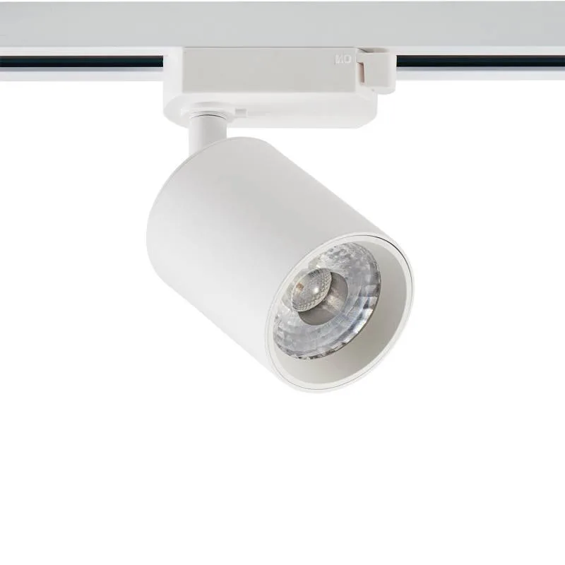 Foco carril trifásico pike rail led blanco 10w 5-cct triac regulable 3000-4000-6000k