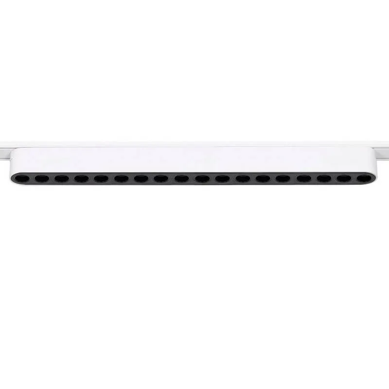 Foco carril snow slim 378mm 48v 18w 24º ugr16 blanco blanco cálido
