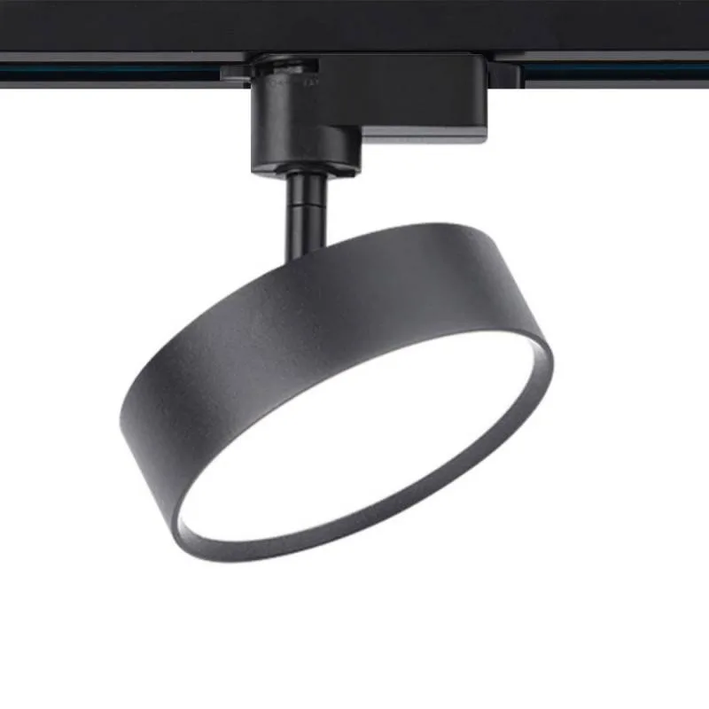 Foco led kast carril monofásico 24w negro blanco neutro