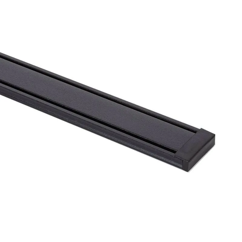 Carril slim 48v 1m negro