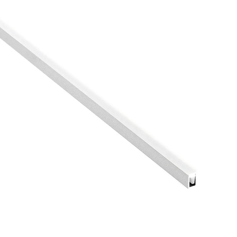 Kit - perfil depa con cubierta de silicona para tiras led 2 metros silver