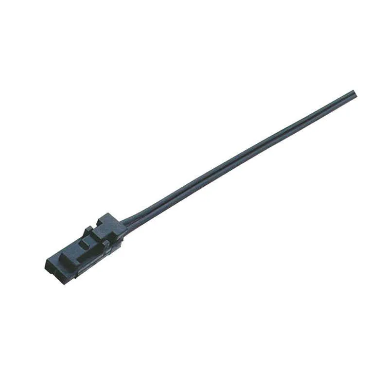 Conector rápido macho 2 pin con cable 2m negro