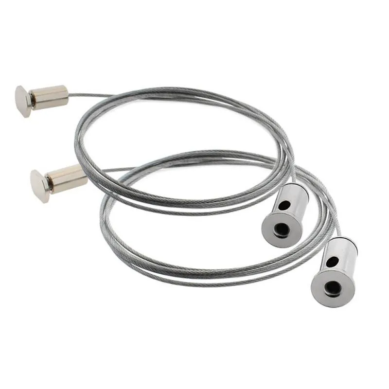 Set de 2 cables de suspensión 15m para perfiles de aluminio