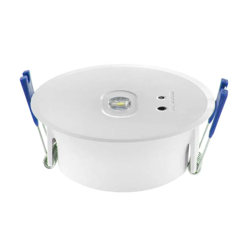 Luz de emergencia led zoe auto-test empotrado blanco frío