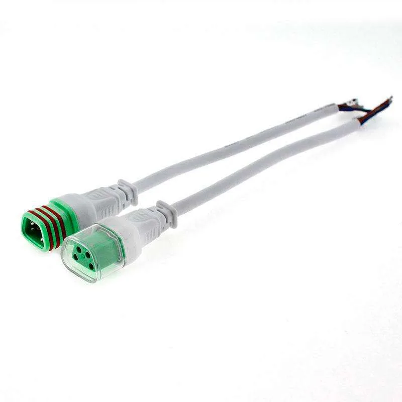 Cables conexión 4 pinx05mm 20cm ip66 blanco