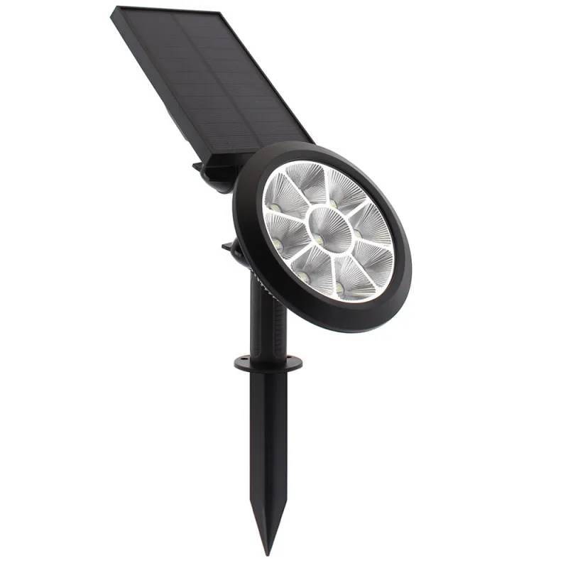 Foco de jardín solar street cw+ww (2700k+6000k) blanco dual