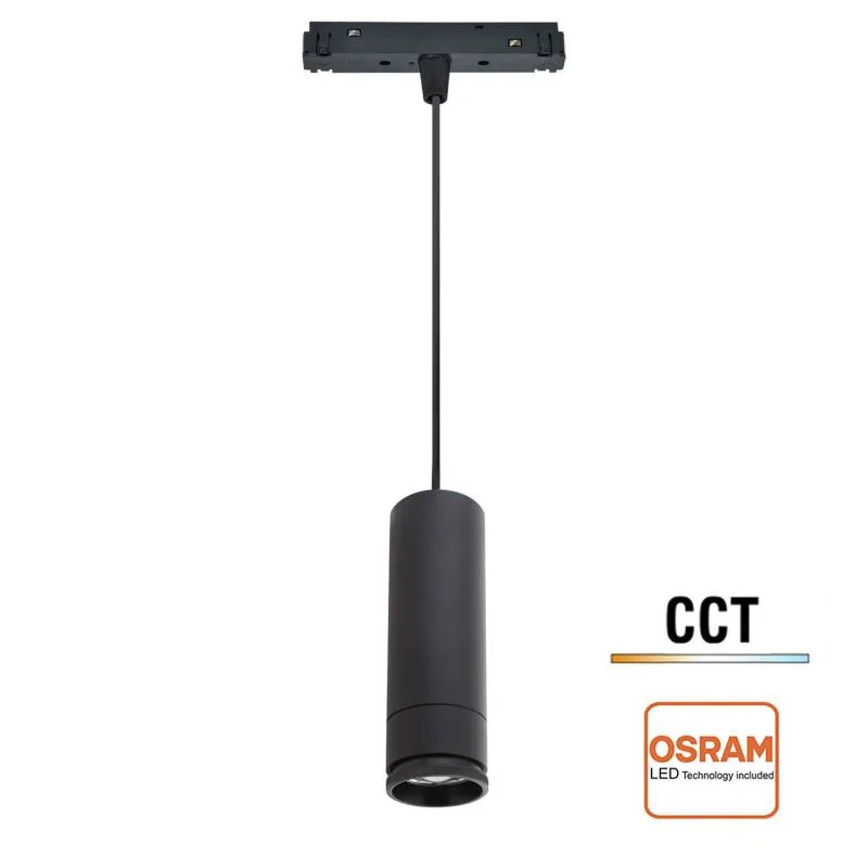 Rail pendant 190*60mm 8w cct ajustable 15º-60º 3000-4000-6000k
