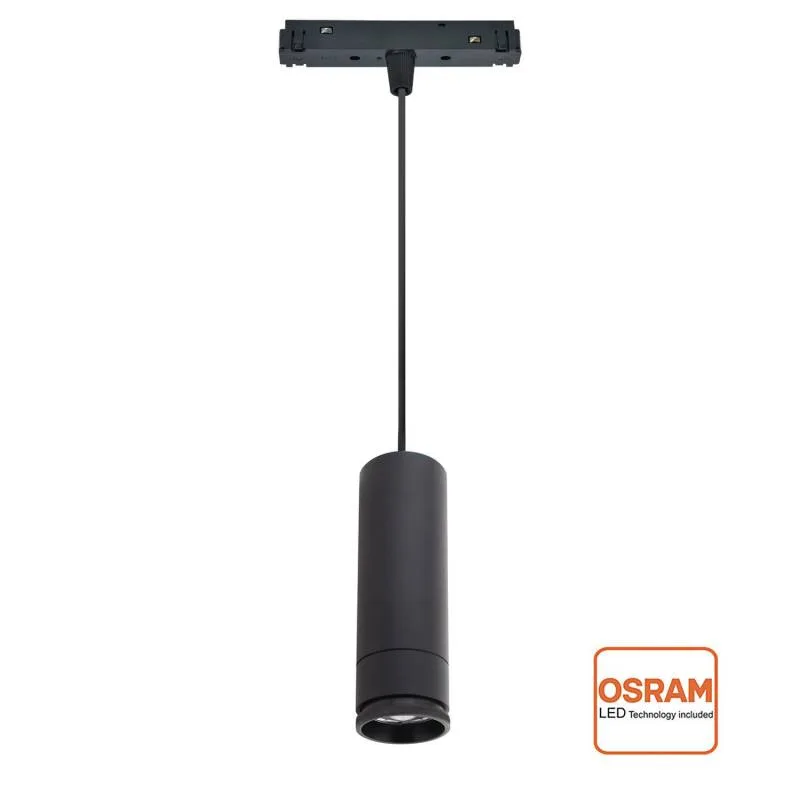 Rail pendant 190*60mm 8w ajustable 15º-60 blanco cálido