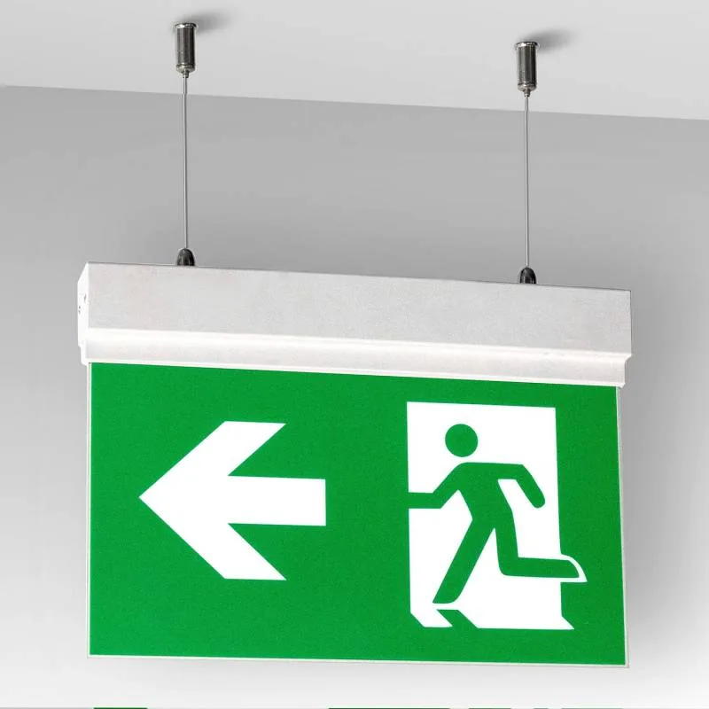Luz de emergencia led sign suspendida sl1 blanco frío