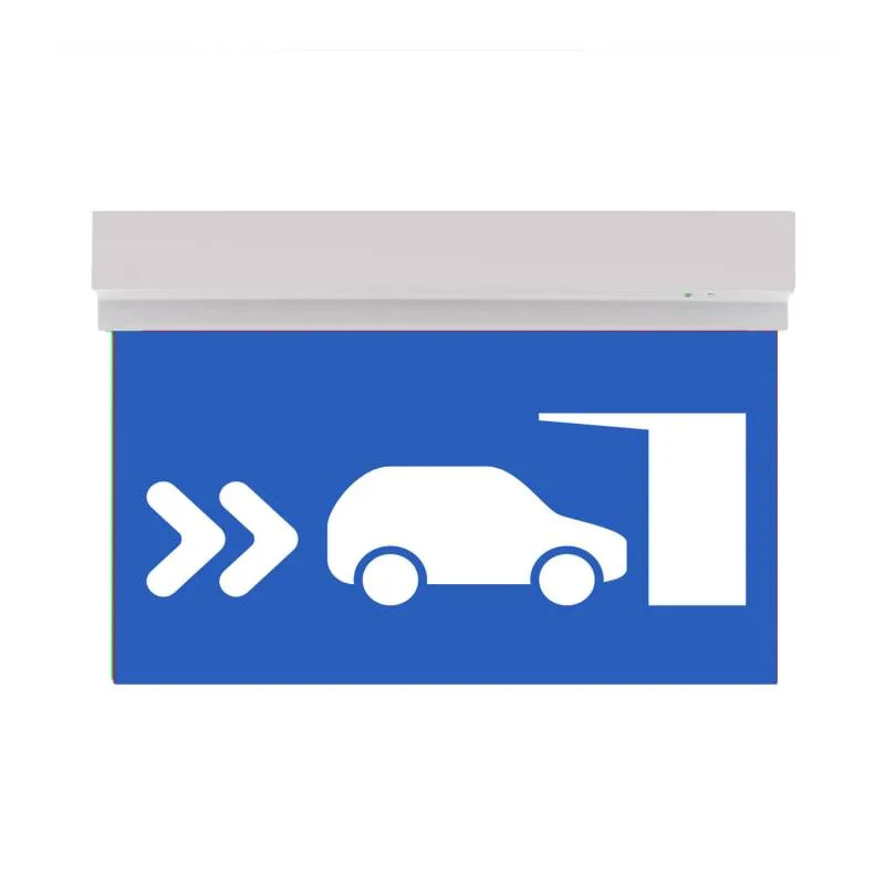 Luz de emergencia led sign superficie sl108 blanco frío