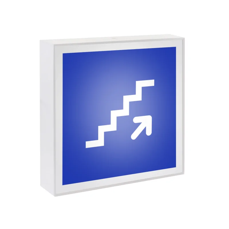 Signaled subir escaleras 17x17 blanco frío
