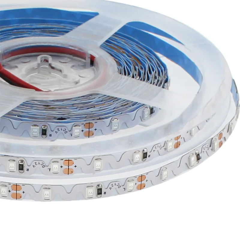 Tira contorno zig zag led smd2835 dc12v 5m (72led/m) 50w ip20 rojo