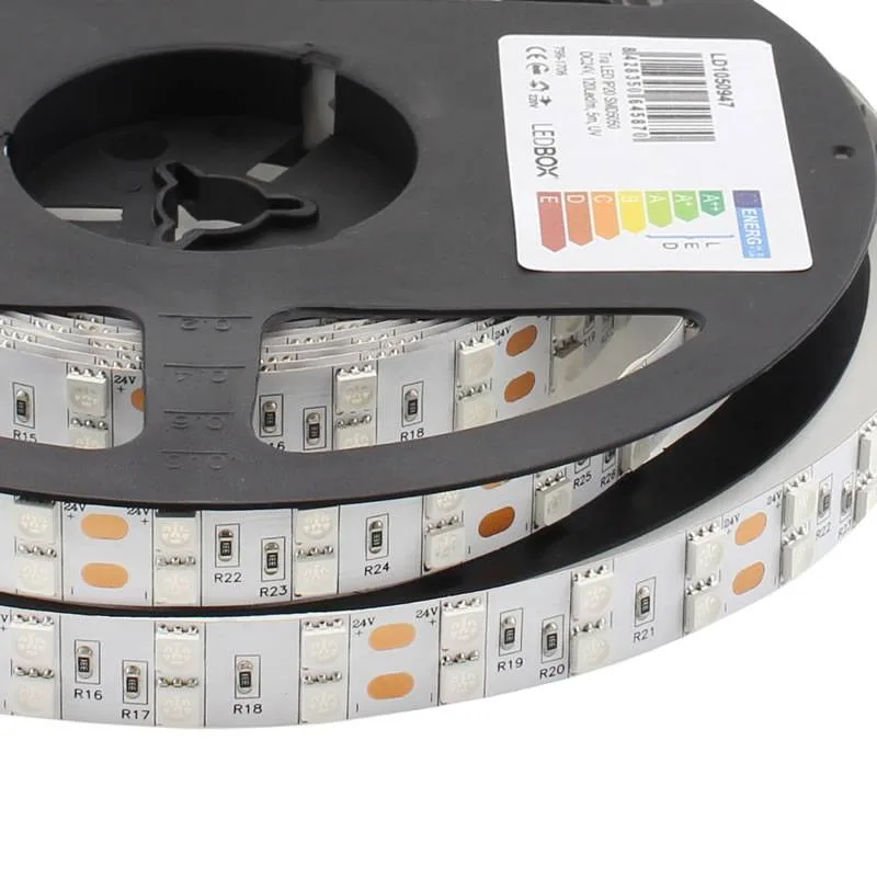 Tira led uv ultravioleta smd5050 dc24v 5m (120 led/m) - ip20 luz ultravioleta