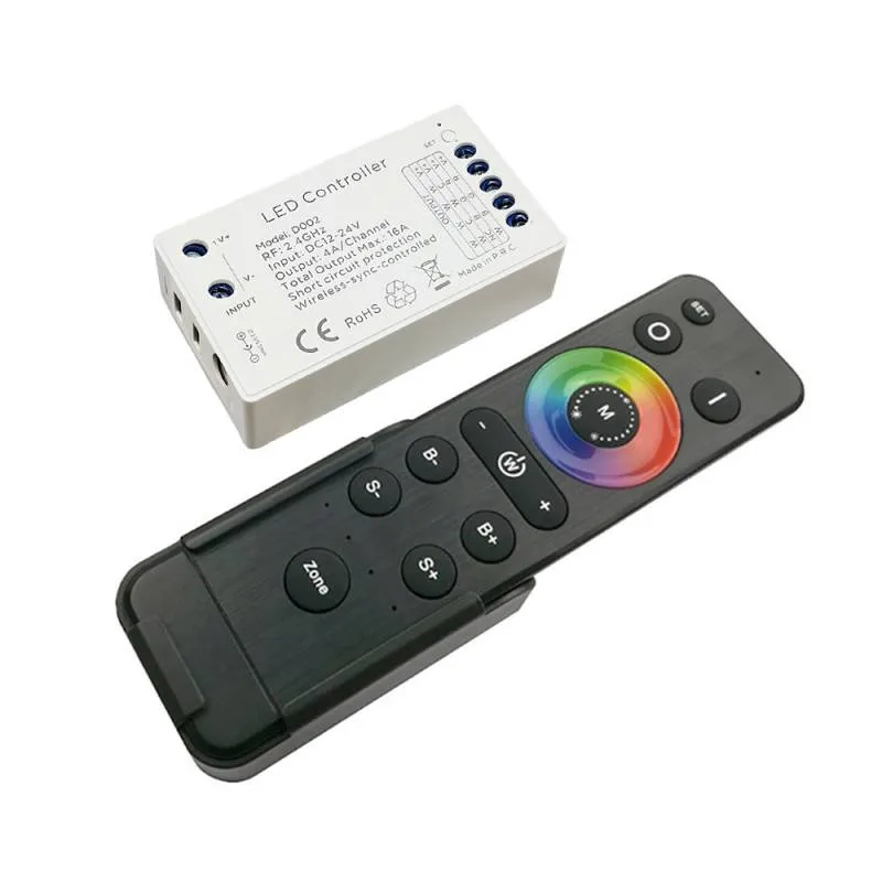Set controlador 4x4a (mono cct rgb rgbw) + mando a distancia 4z rf