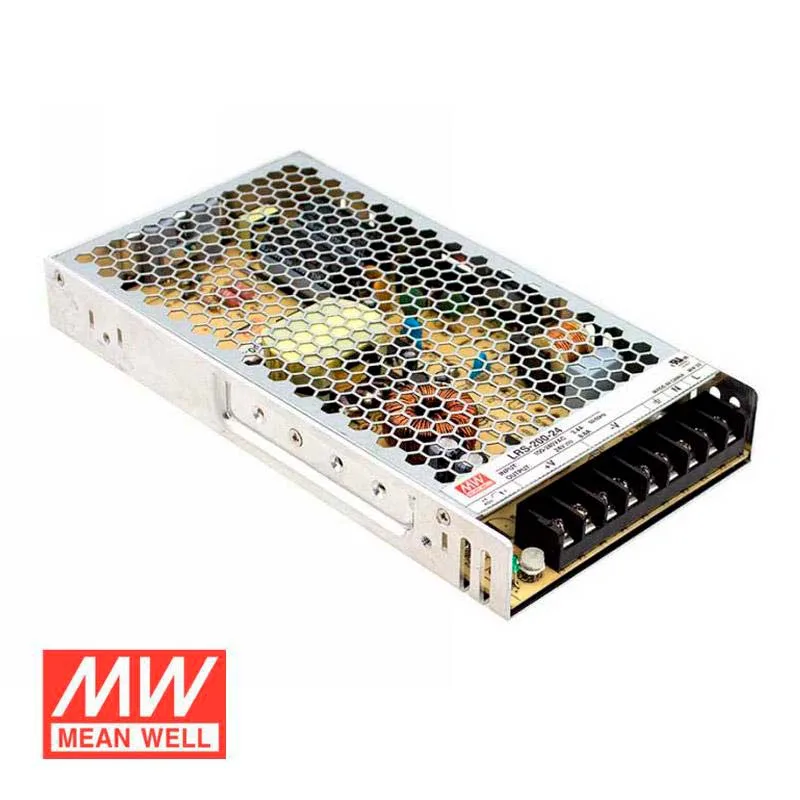 Fuente de alimentación 24v/200w/8.8a mean well lrs-200-24