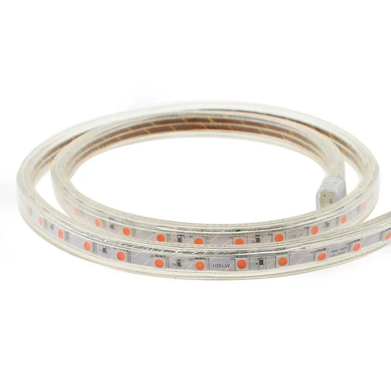 Tira led 220v smd5050 60led/m 144w 1 metro pink rosa/magenta