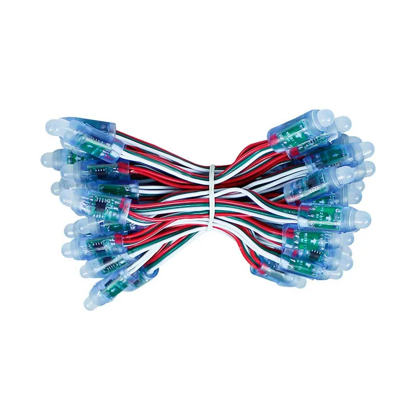 Pixel led rgb ø12mm 50 led 03w/led ws2811 dc5v rgb