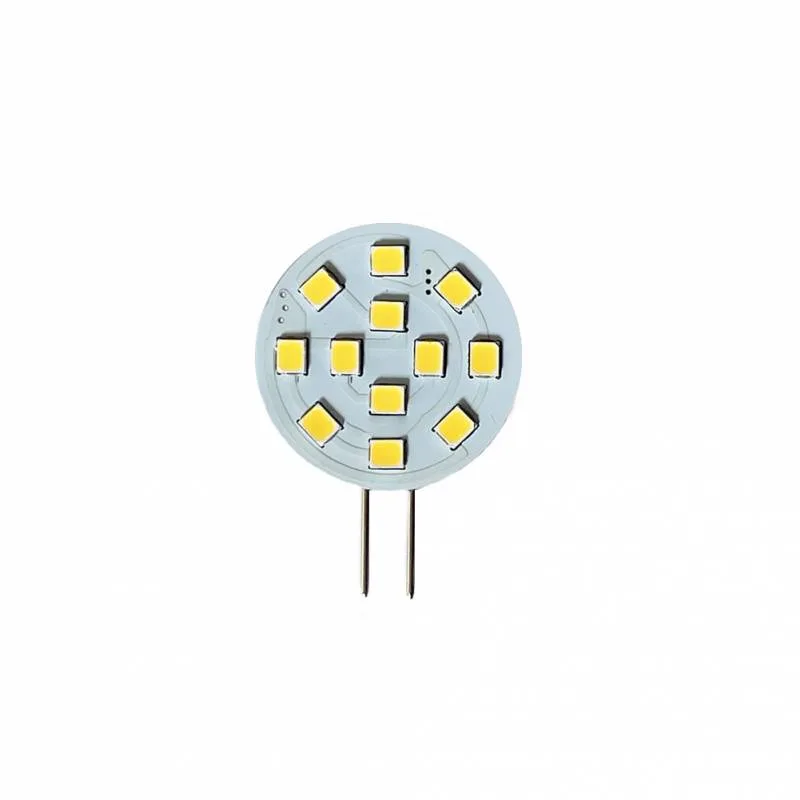 Bombilla led g4 bi-pin circular plana 12v ac/dc - 22w blanco frío