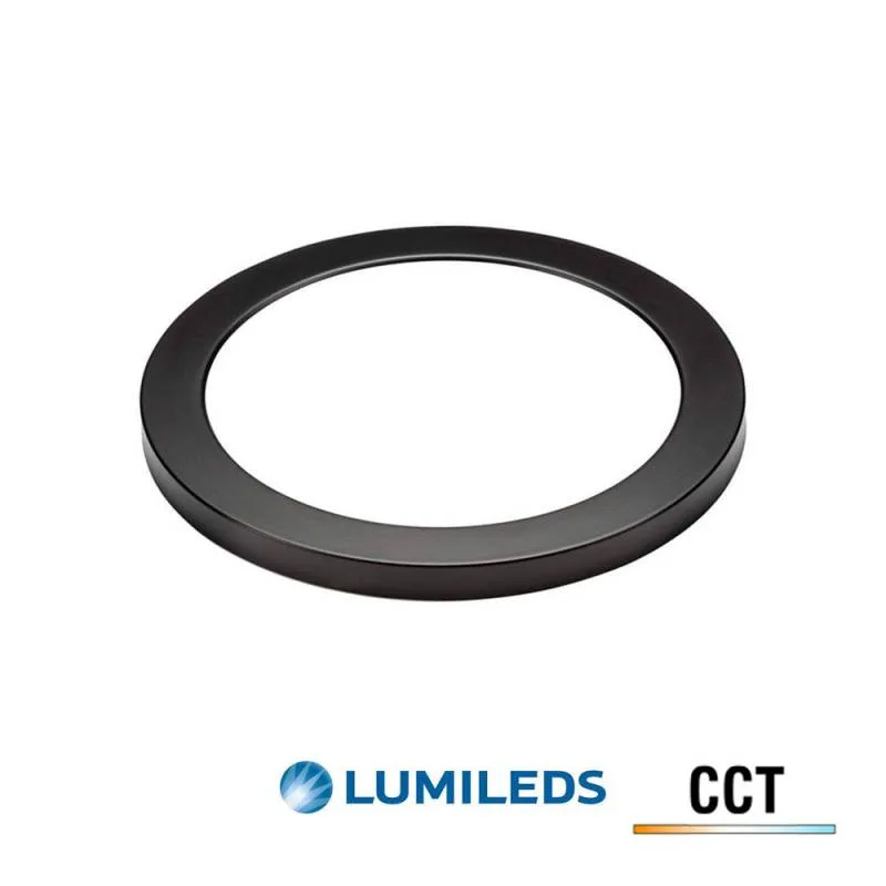 Downlight / plafón led bol 18w lumiled chip cct ajustable negro 3000-4000-6000k