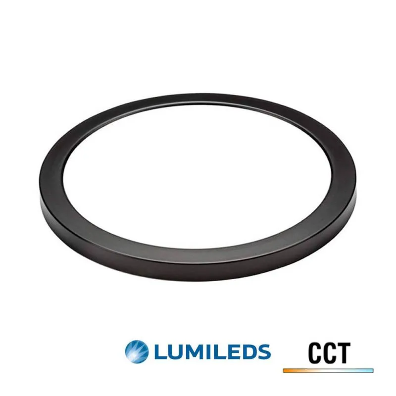 Downlight / plafón led bol 24w lumiled chip cct ajustable negro 3000-4000-6000k