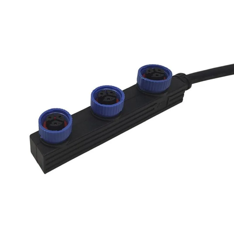 Cable 3xconectores estancos m15 de 30cm - 3*0.75 para focos max