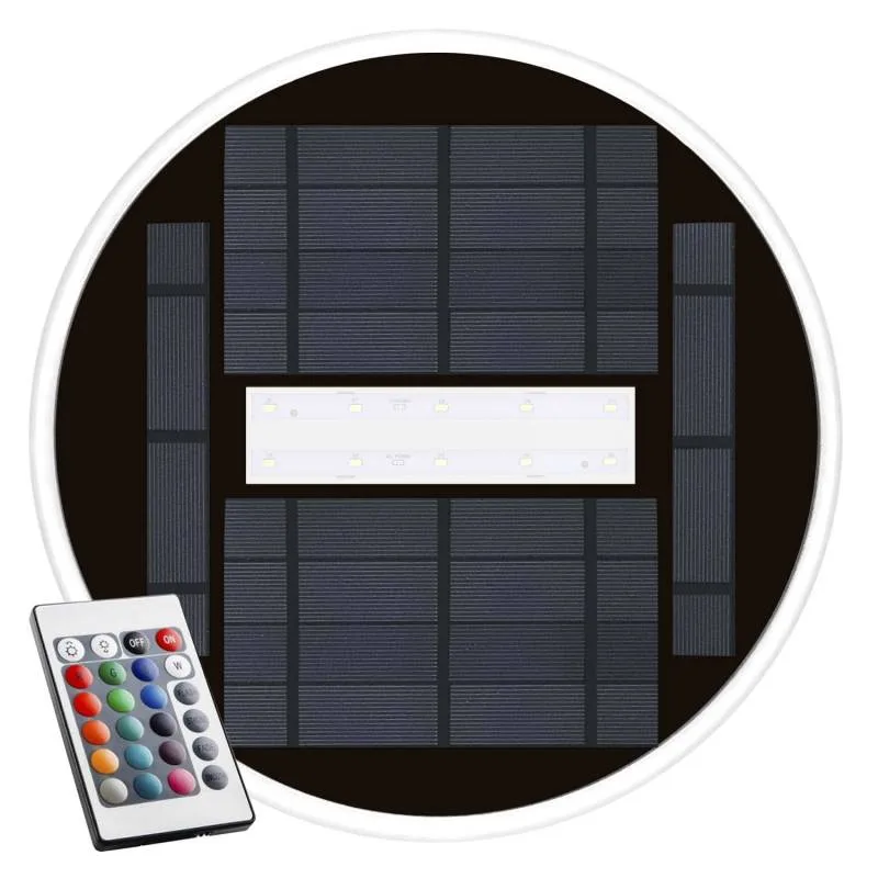 Lámpara led solar para piscinas ø309mm ip68 36*02w rgb rgb