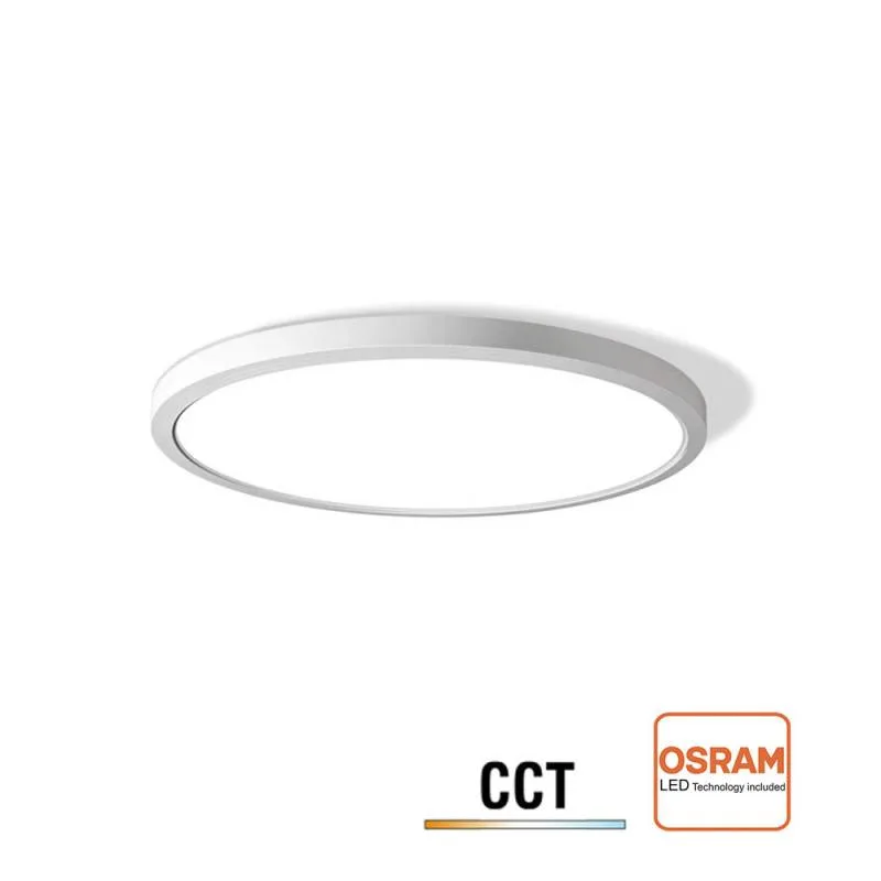 Plafón / downlight led moon kramfor 16-20-24w ø283mm cct + night light blanco 3000-4000-6000k