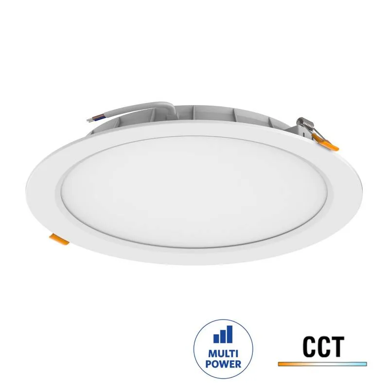 Downlight led kramfor 18w cct ajustable con potencia regulable empotrable 3000-4000-6000k
