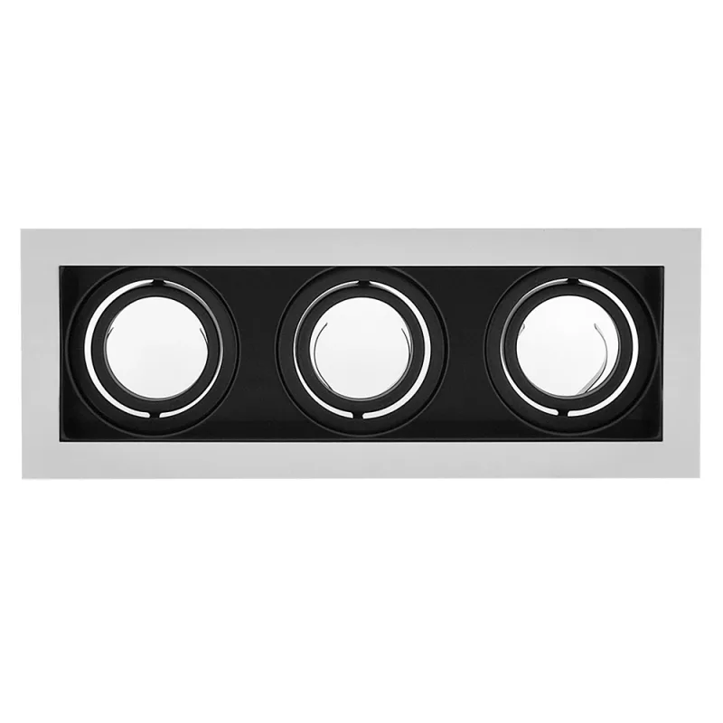 Spot moffi-n housing gu10 triple basculante