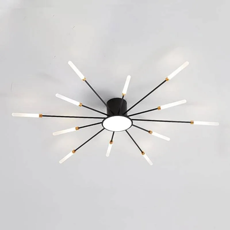 Lámpara fireworks led 12w+4w ø80cm cct antracita + mando 3000-4000-6000k