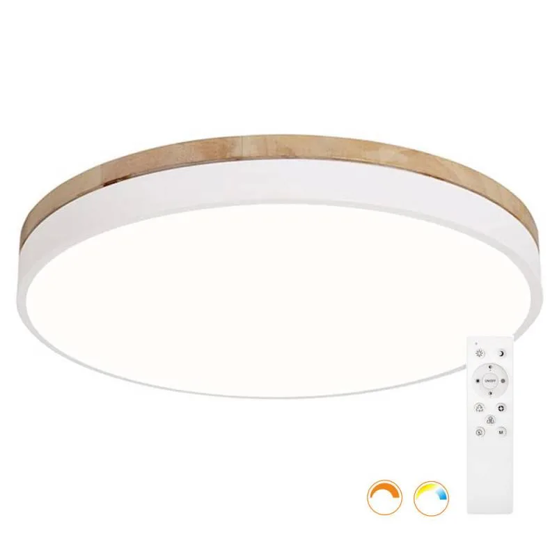 Plafón moon 49w 500mm cct mando+app blanco dual