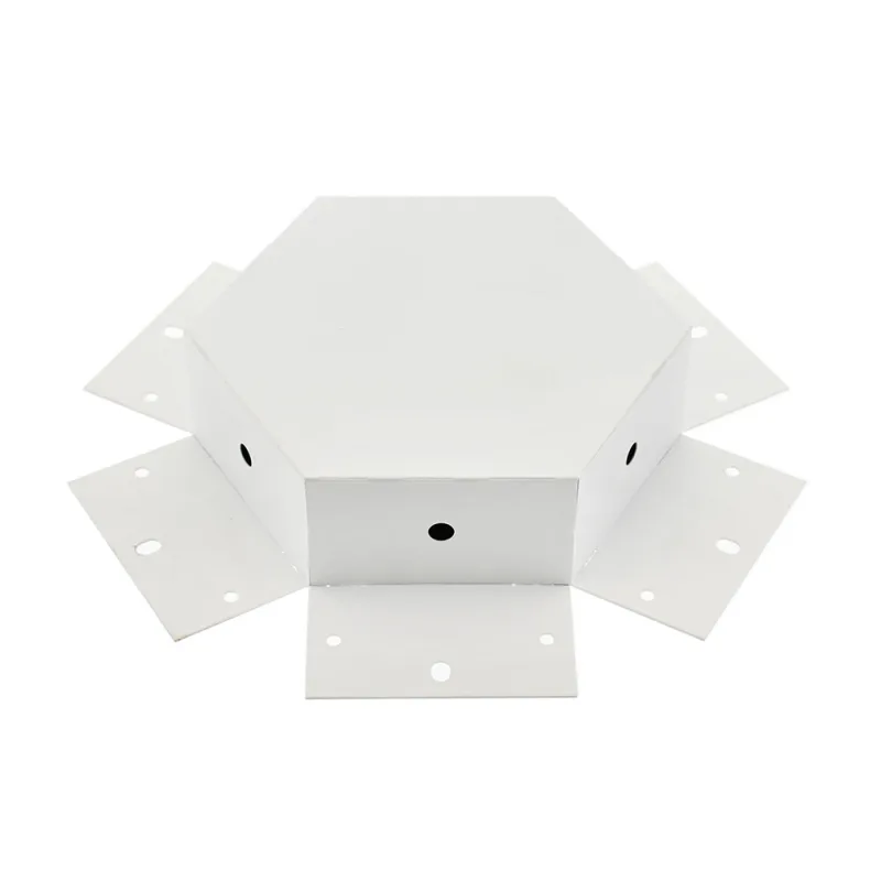 Unión exagonal 60° blanca para luminaria lineal mod