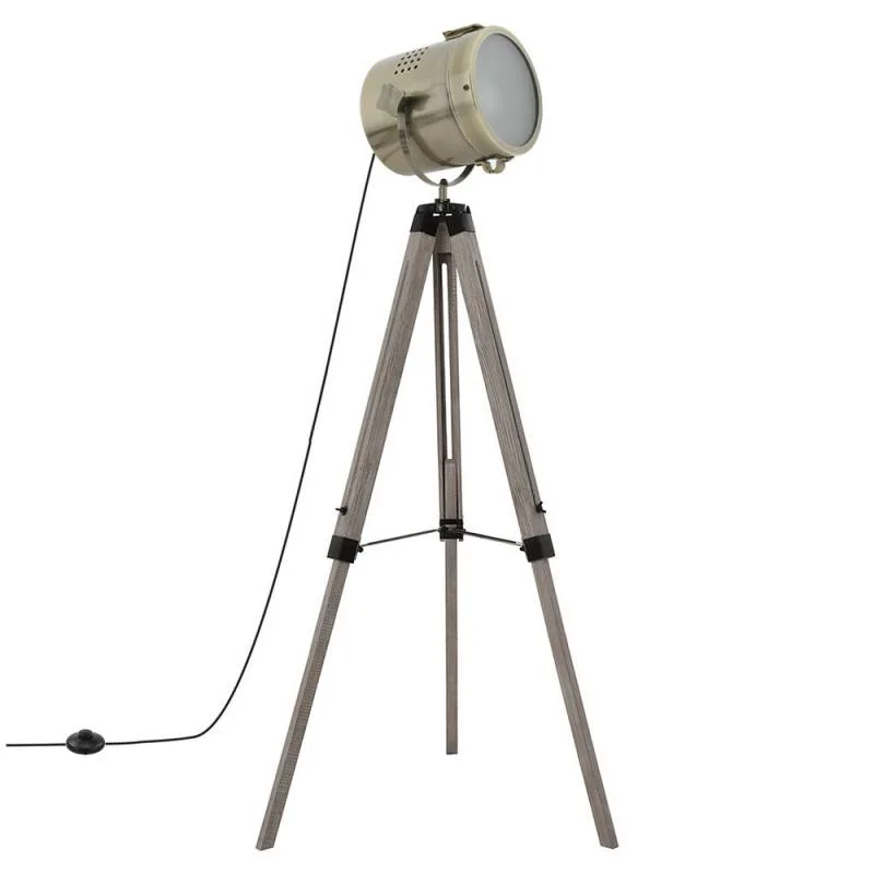 Lámpara de pie bronze 5w blanco cálido