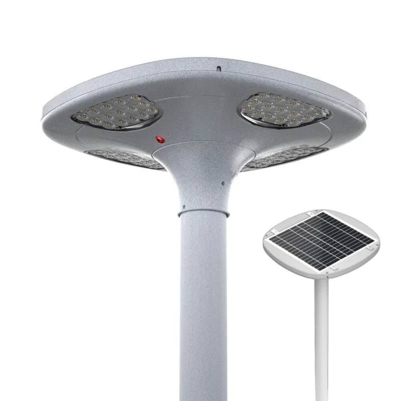 Farola led solar urban ufo land 100w blanco cálido