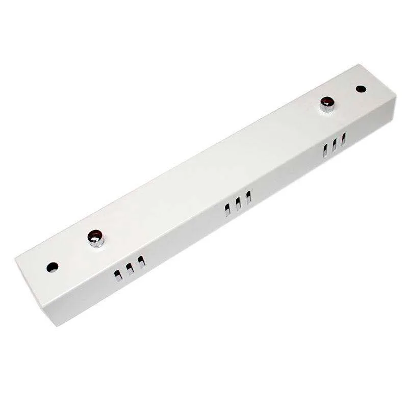 Florón rectangular blanco 400x60mm