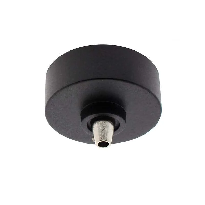 Florón redondo negro diámetro 75mm y cable 6mm